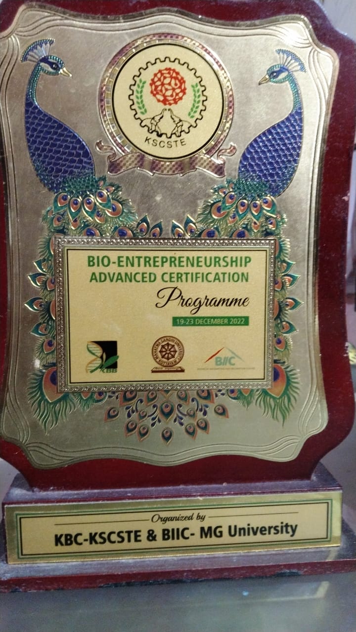 Bio-Entrepreneurship Advanced Certification Programme